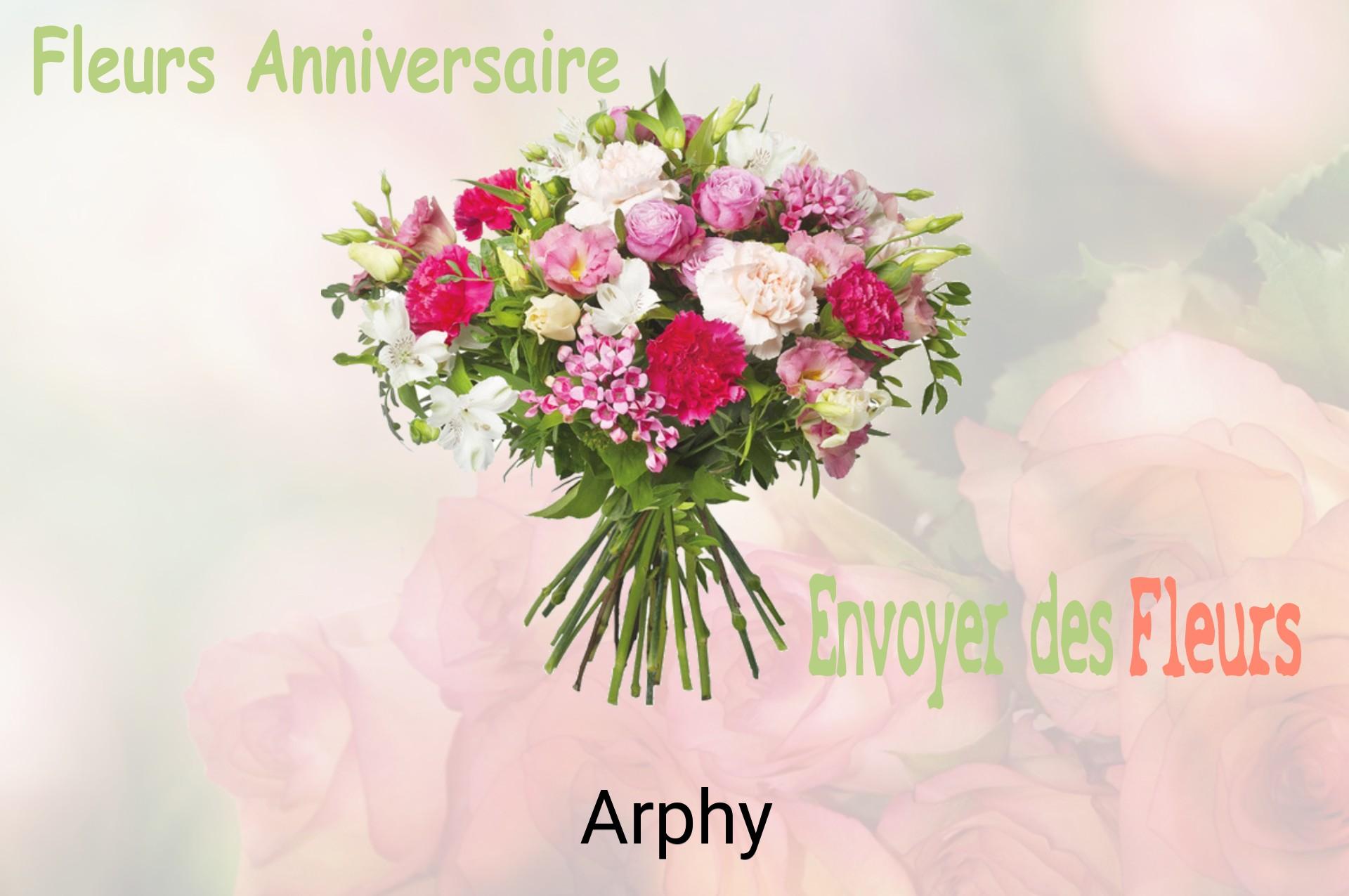 Bouquet de fleurs d’anniversaire livré à Arphy